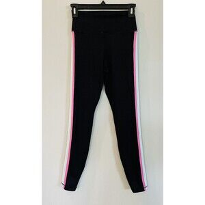 Spiritual Gangster Pastel Side Stripe Leggings Pants Size XS Black